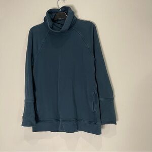 Lululemon To You Tunic Teal size 10 Turtleneck sweatshirt